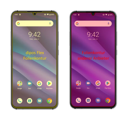 2x 3D Full Cover Schutzfolie für Umidigi A5 Pro