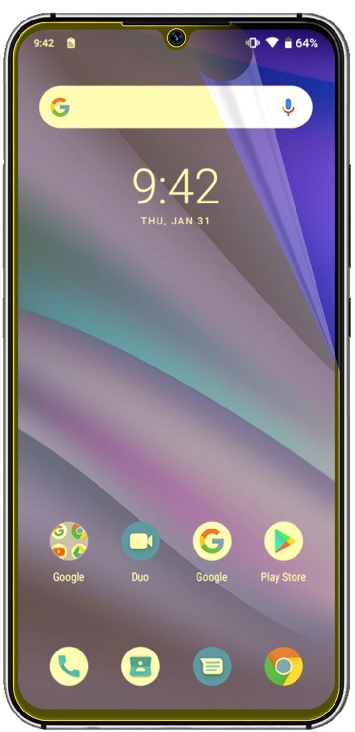 2x 3D Full Cover Schutzfolie für Umidigi A5 Pro
