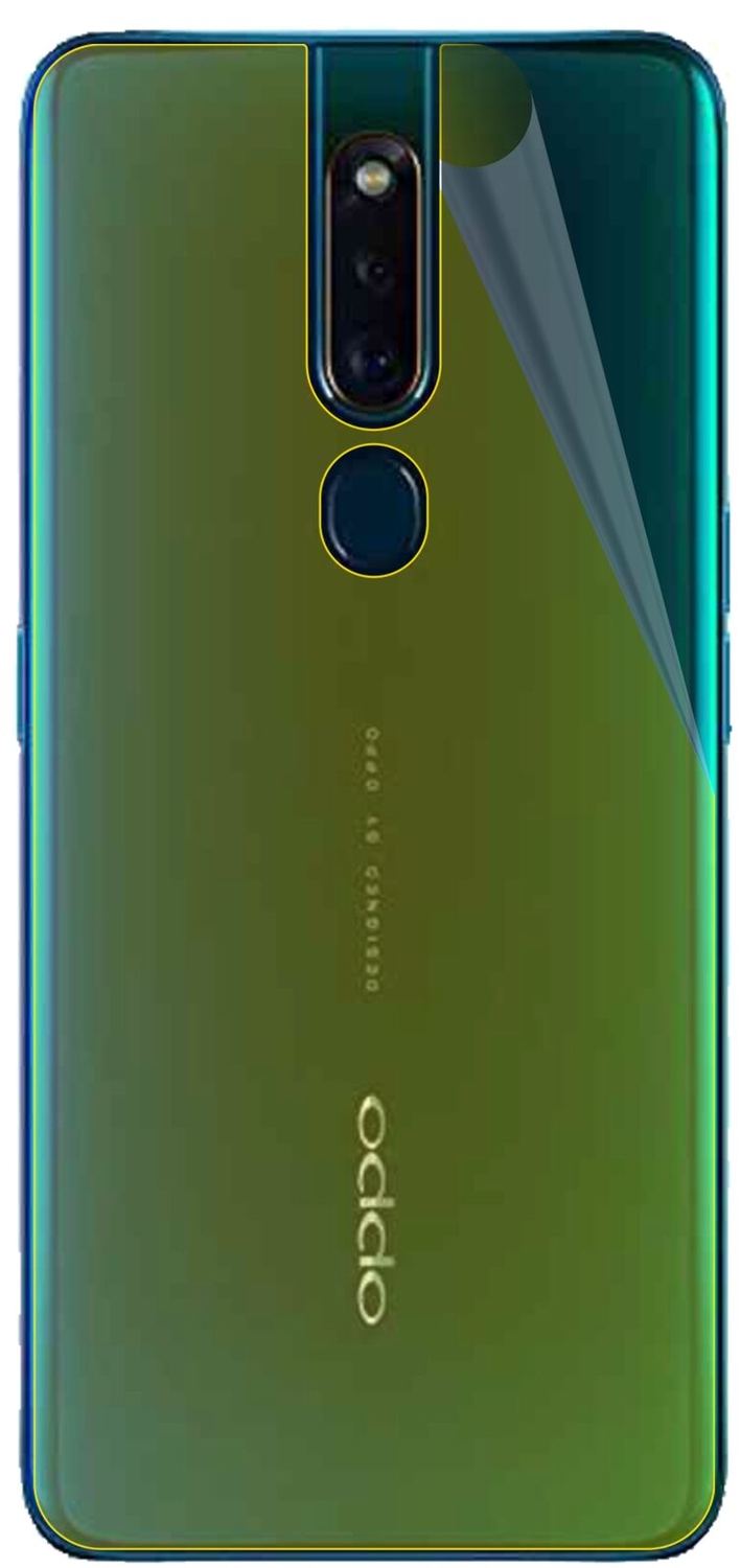 2x 3D Full Cover Schutzfolie für Oppo F11 Rückseite