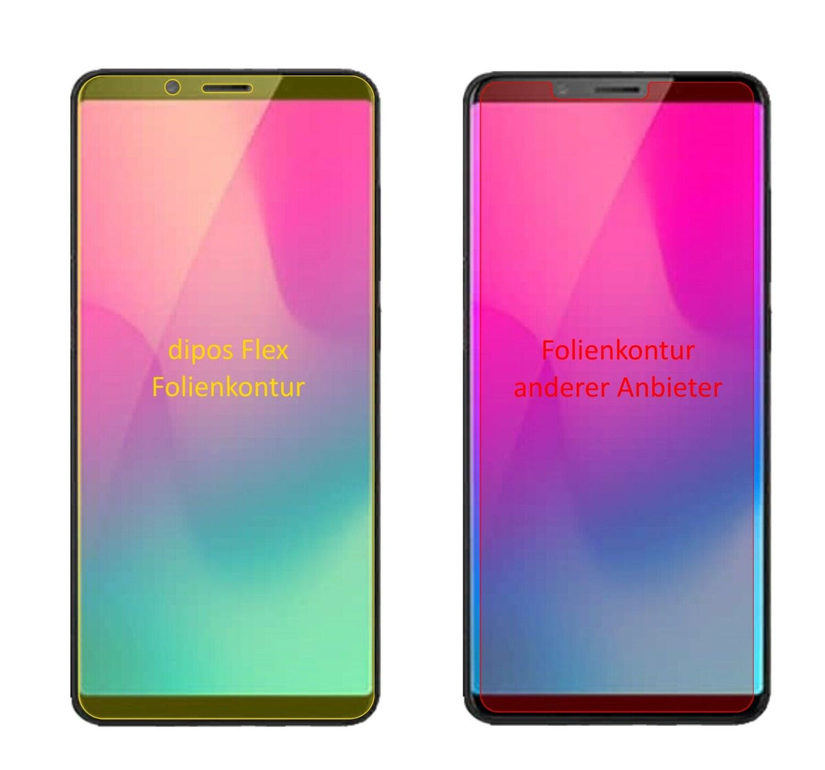 2x 3D Full Cover Schutzfolie für ZTE Nubia M3
