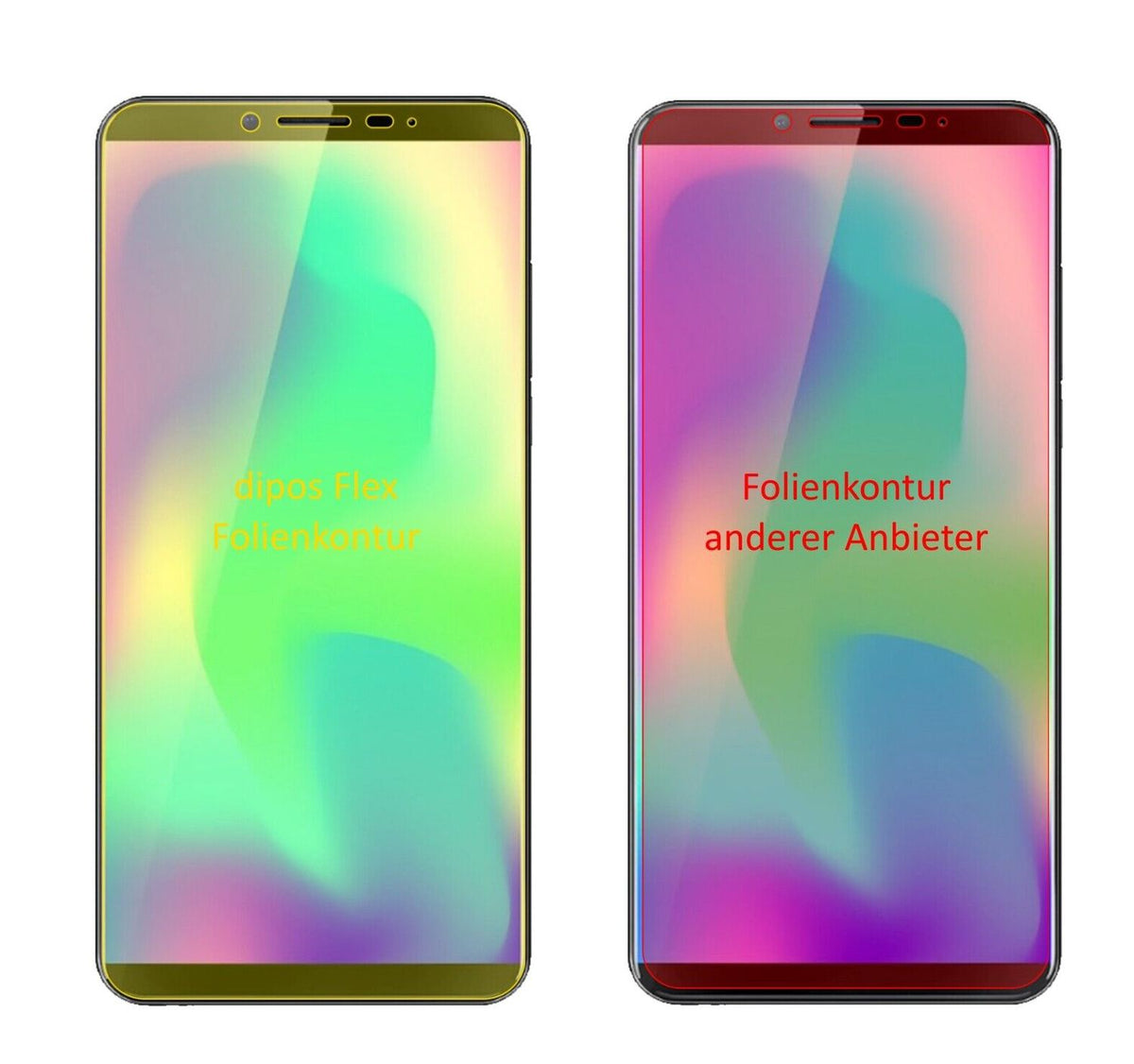 2x 3D Full Cover Schutzfolie für Cubot X19