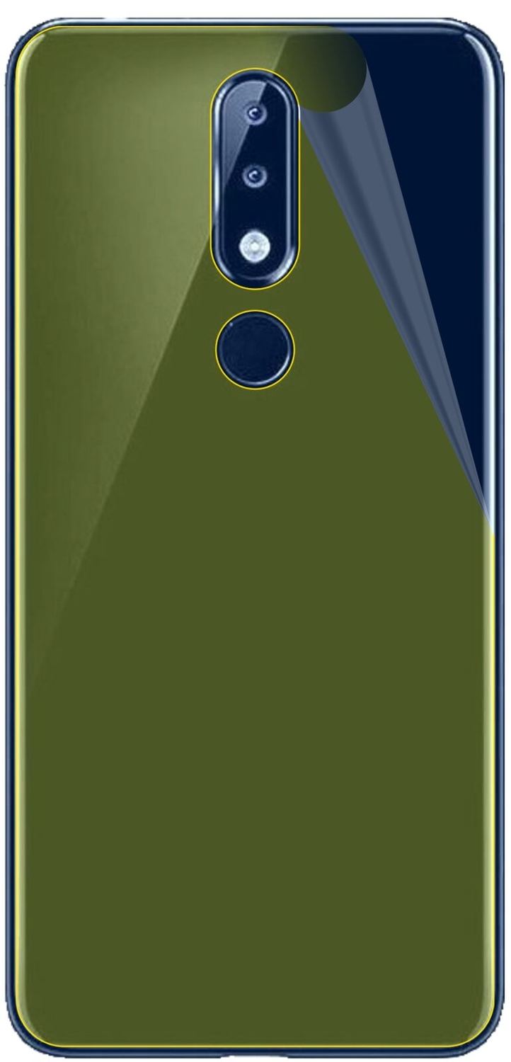 2x 3D Full Cover Schutzfolie für Nokia 5.1 Plus Rückseite