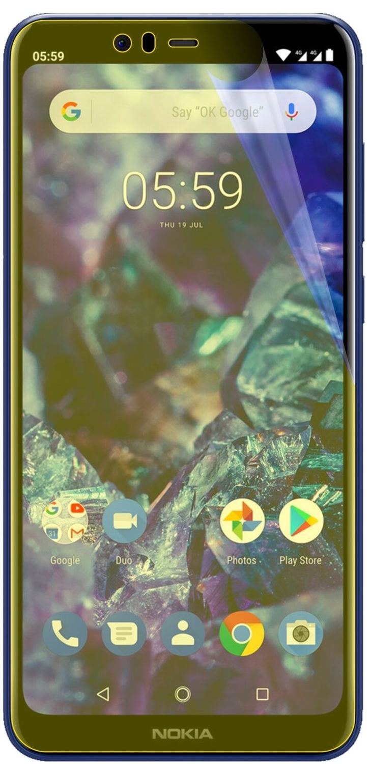 2x 3D Full Cover Schutzfolie für Nokia 5.1 Plus