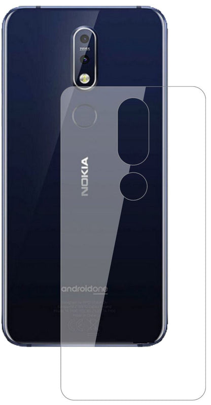 1x 9H Schutzfolie für Nokia 7.1 Plus Rückseite Panzerfolie