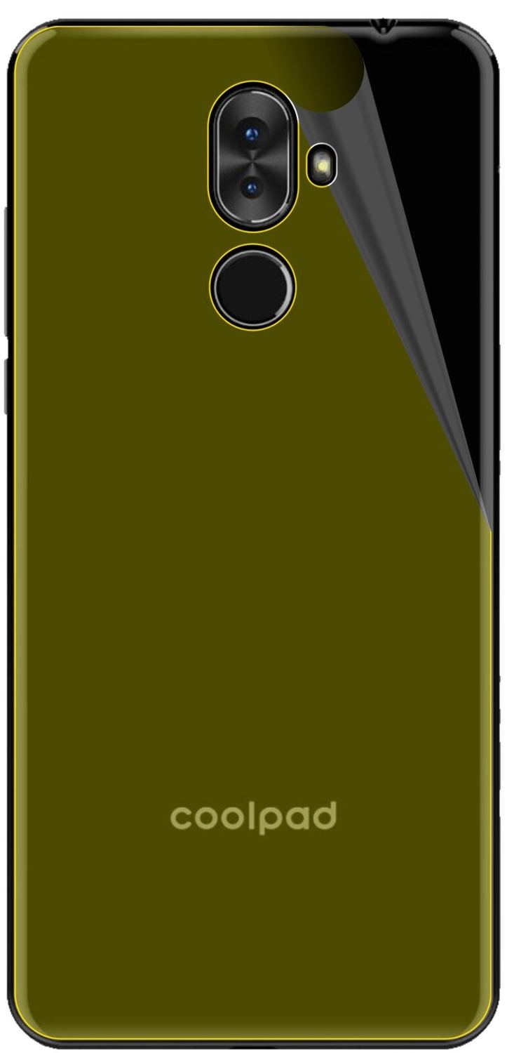 2x 3D Full Cover Schutzfolie für Coolpad Note 8 Rückseite