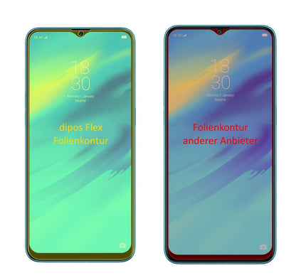 2x 3D Full Cover Schutzfolie für Oppo Realme 2 Pro