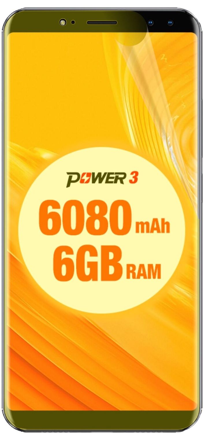 2x 3D Full Cover Schutzfolie für Ulefone Power 3