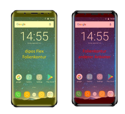 2x 3D Full Cover Schutzfolie für Oukitel K5000