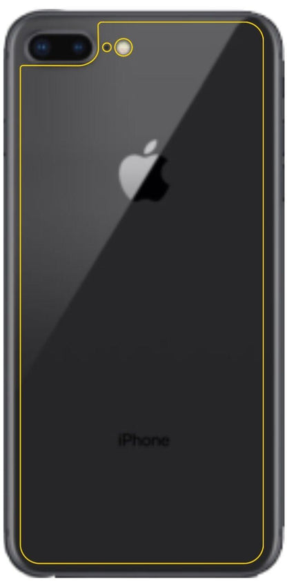 1x 9H Schutzfolie matt für Apple iPhone 8 Plus Rückseite Panzerfolie