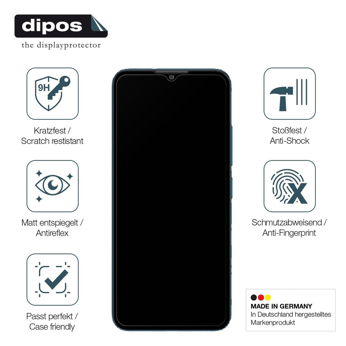 1x 9H Schutzfolie matt für Coolpad Cool 20 Panzerfolie