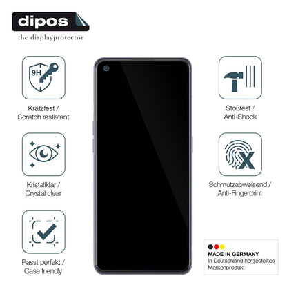 1x 9H Schutzfolie für Oppo Reno6 Lite Panzerfolie