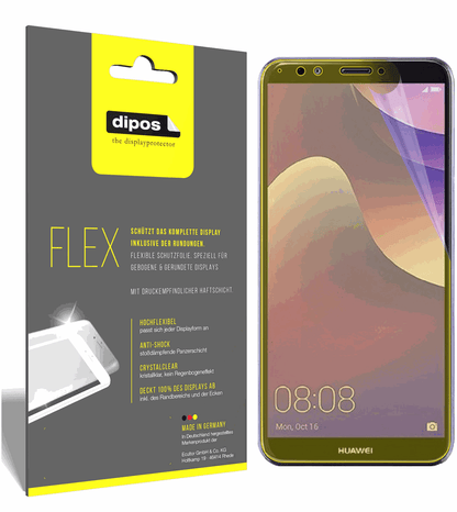 3x 3D Full Cover Schutzfolie für Huawei Y7 (2018)
