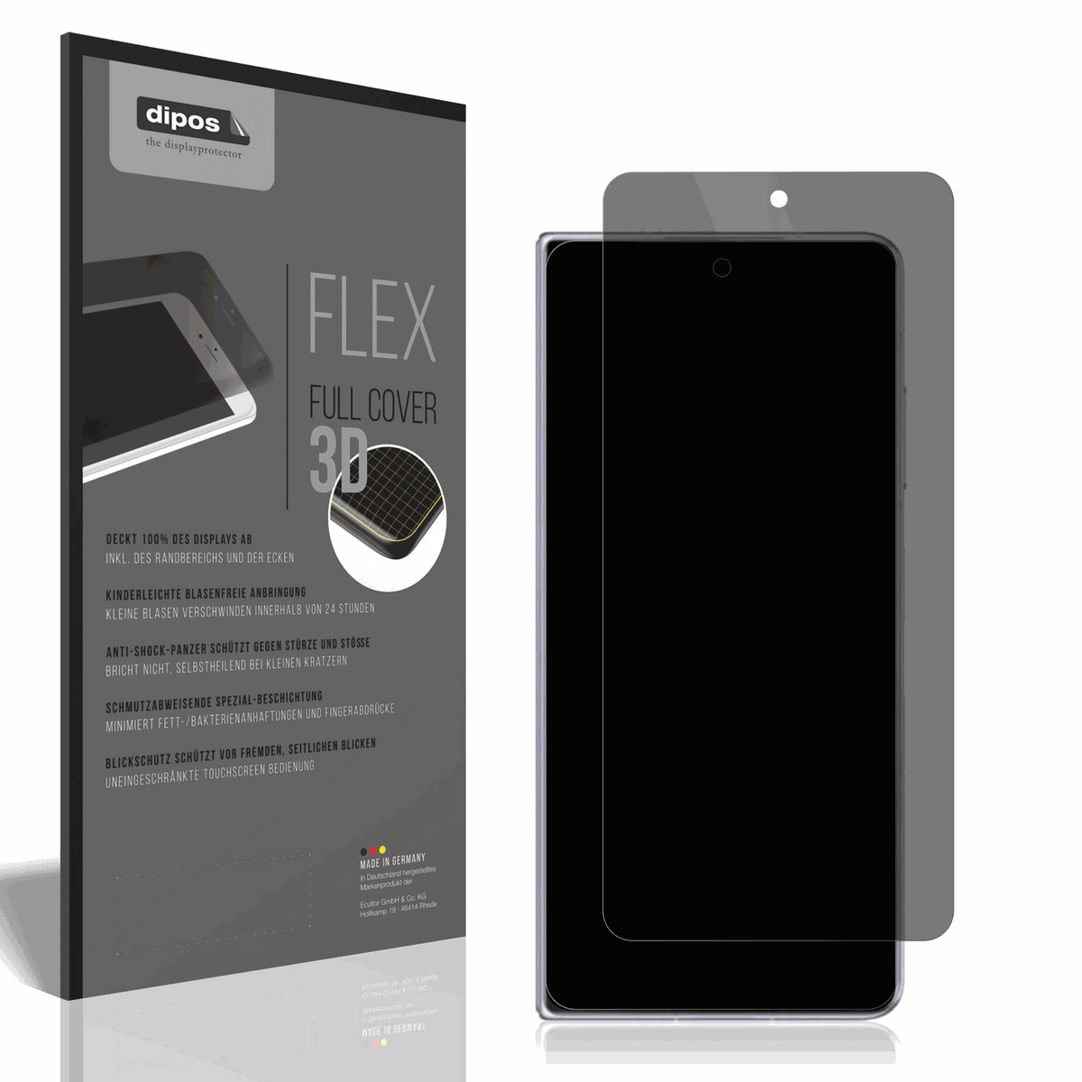 Full Cover Privacy Blickschutzfolie für Honor Magic V3 (Front Display)
