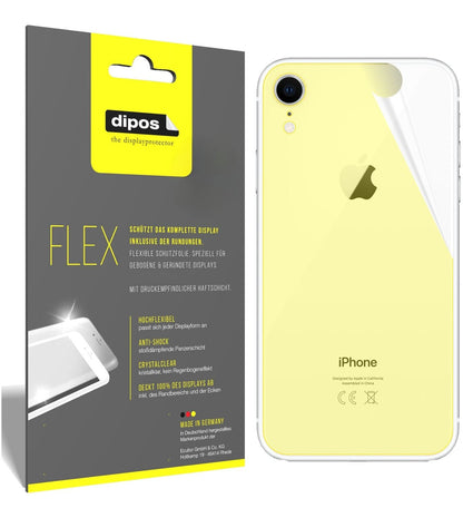 3x 3D Full Cover Schutzfolie für Apple iPhone XR Rückseite