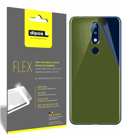 3x 3D Full Cover Schutzfolie für Nokia 5.1 Plus Rückseite