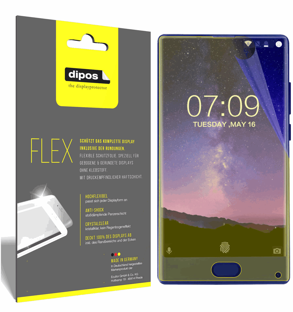 3x 3D Full Cover Schutzfolie für Doogee Mix (5,5 Zoll)