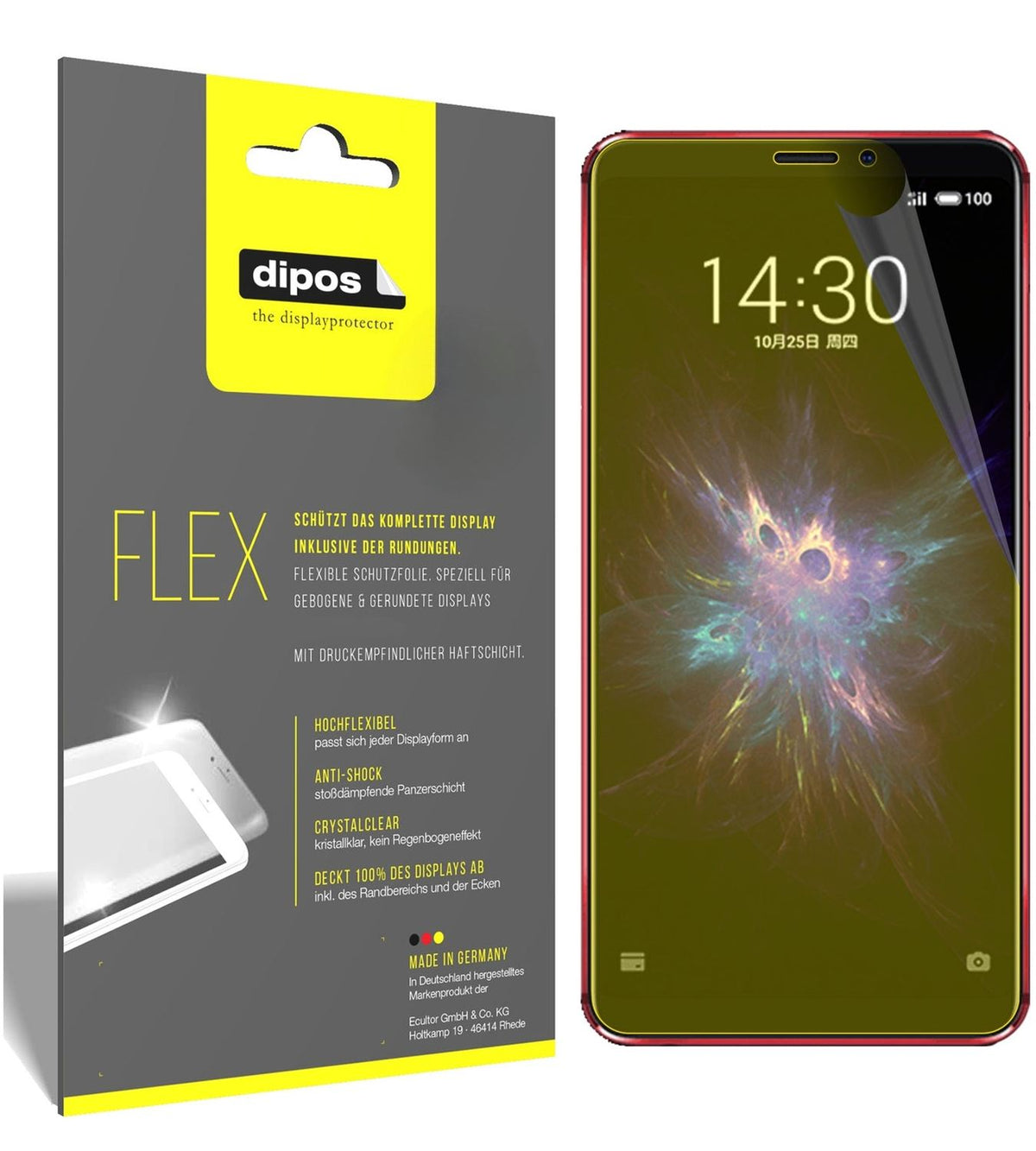 2x 3D Full Cover Schutzfolie für Meizu Note 8