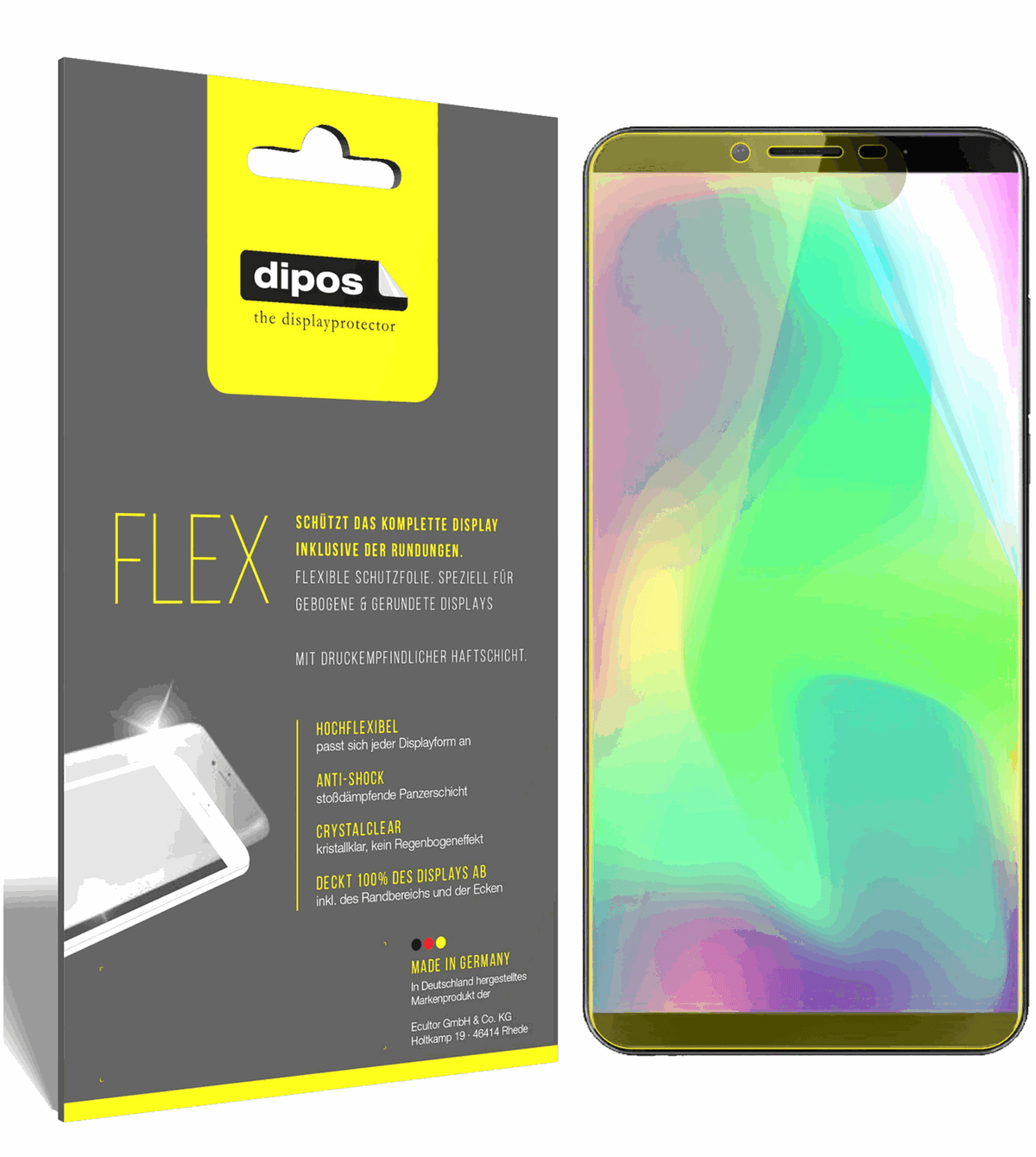 3x 3D Full Cover Schutzfolie für Cubot X19