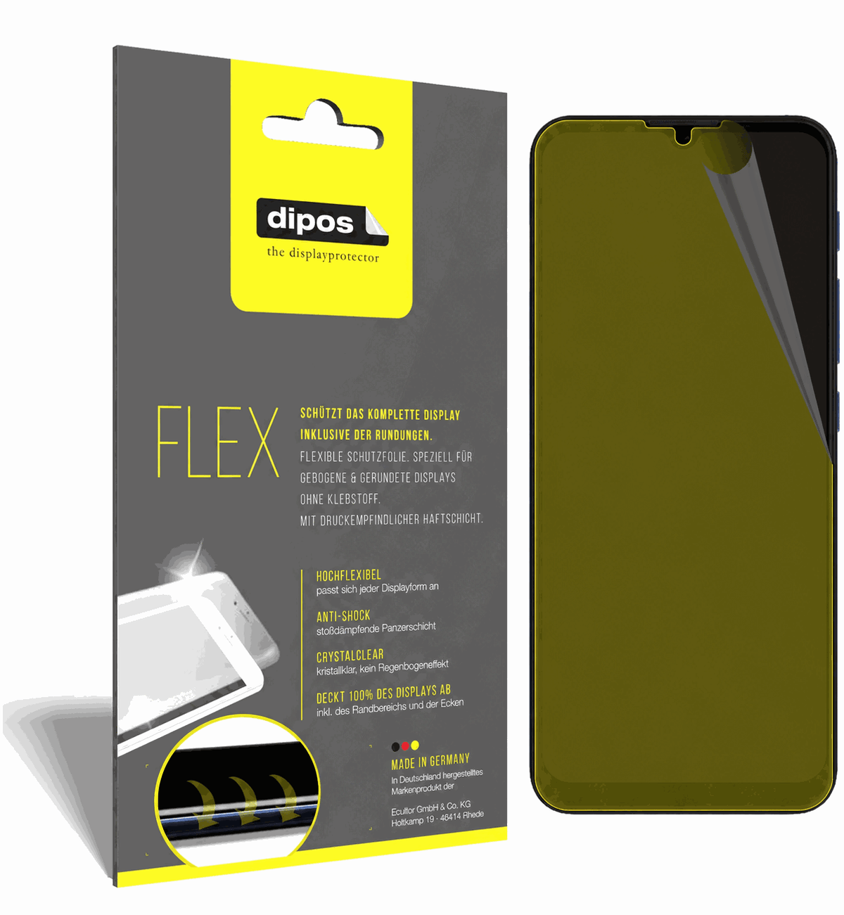 2x 3D Full Cover Schutzfolie für Motorola G20 SE