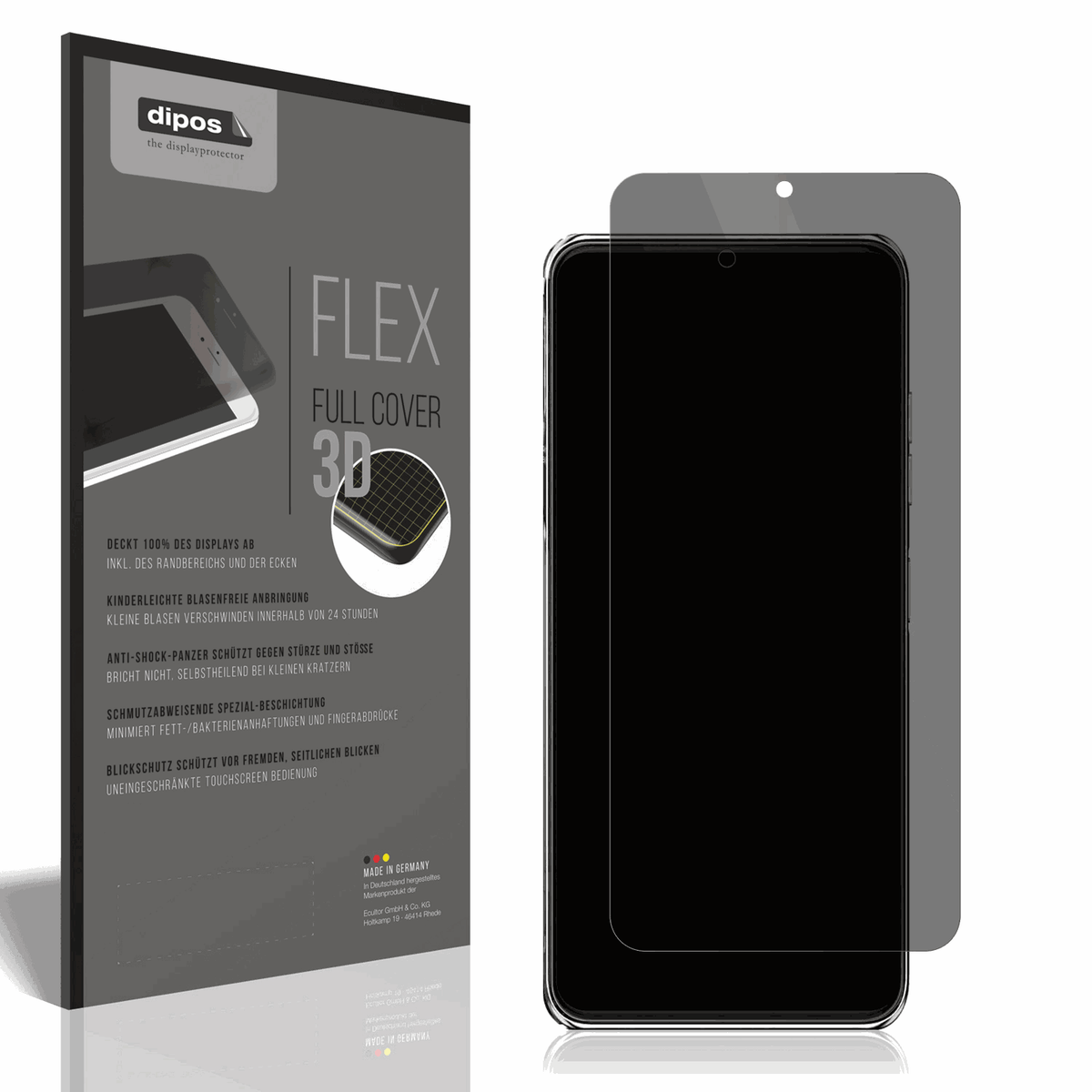Full Cover Privacy Blickschutzfolie für Oukitel C37