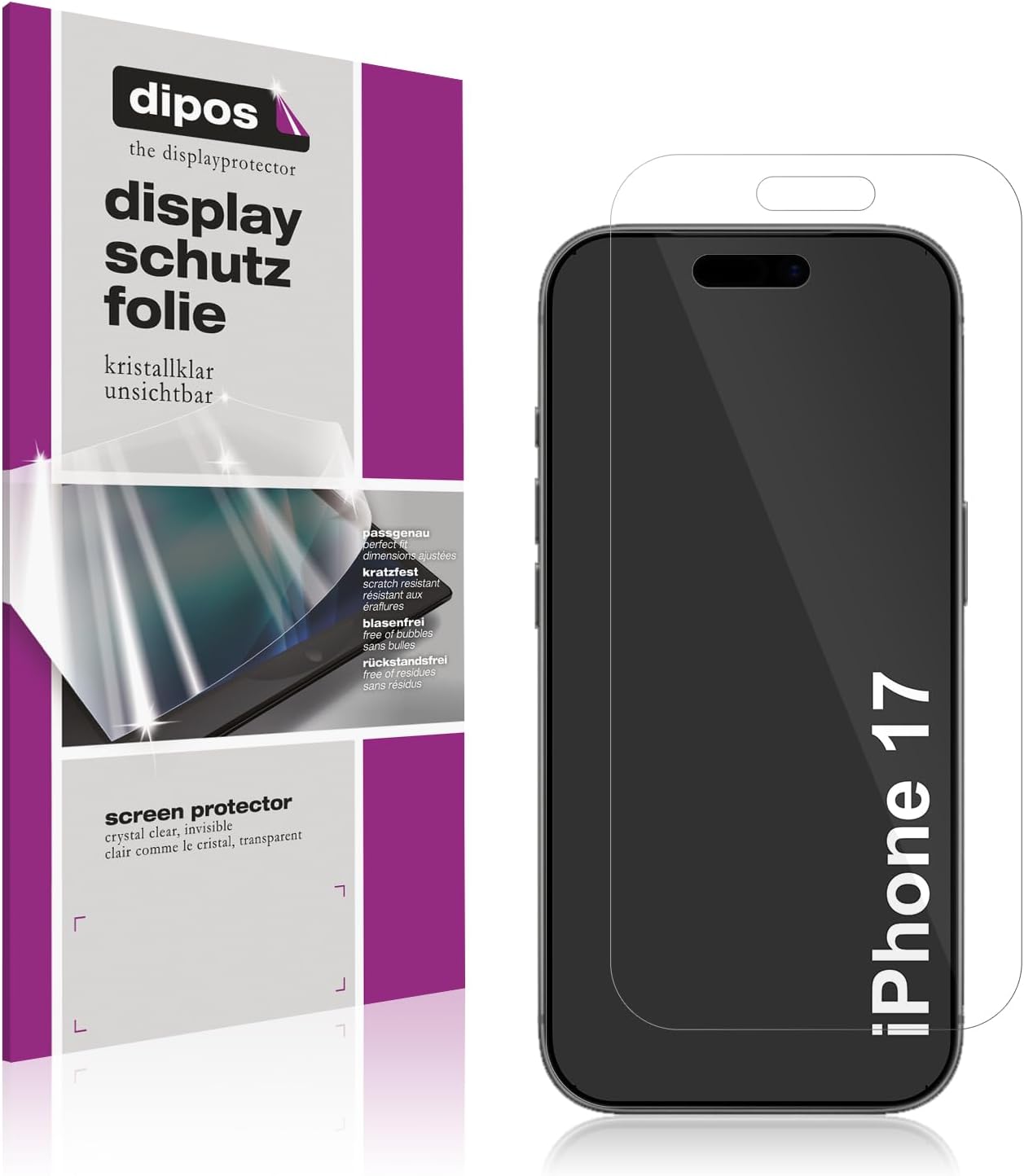 Displayschutzfolie passend für Apple iPhone 17
