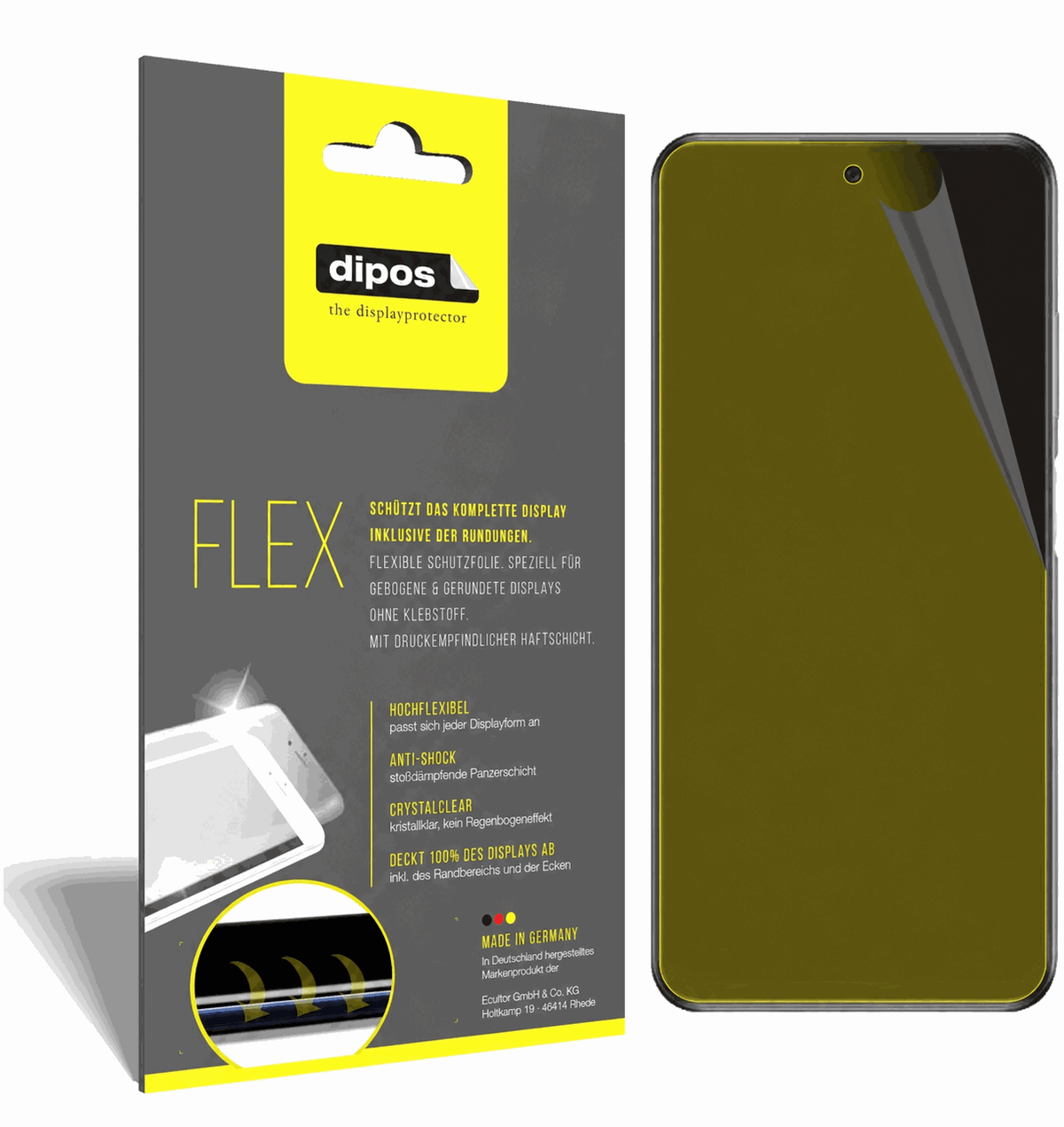 2x 3D Full Cover Schutzfolie für ZTE S30 Pro