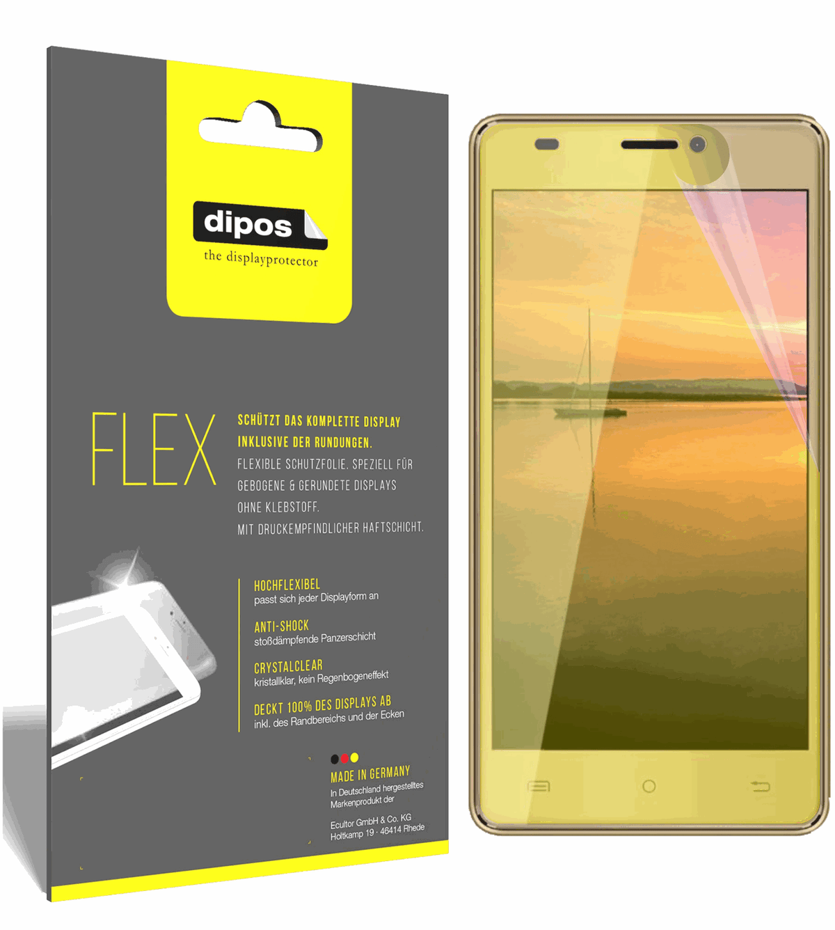 3x 3D Full Cover Schutzfolie für Cubot H3