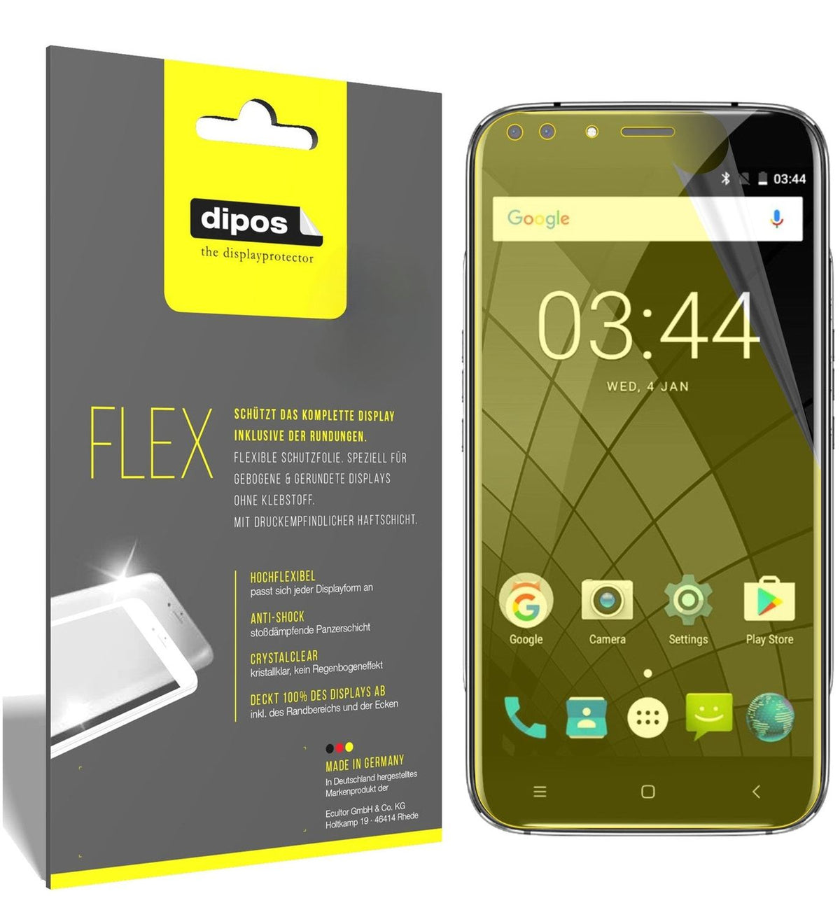 3x 3D Full Cover Schutzfolie für Oukitel U22 (5,5 Zoll)