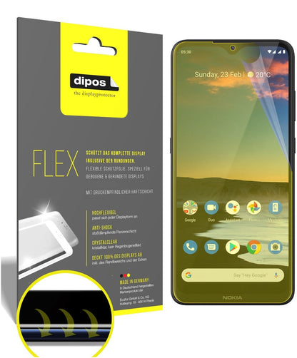 2x 3D Full Cover Schutzfolie für Nokia 46086