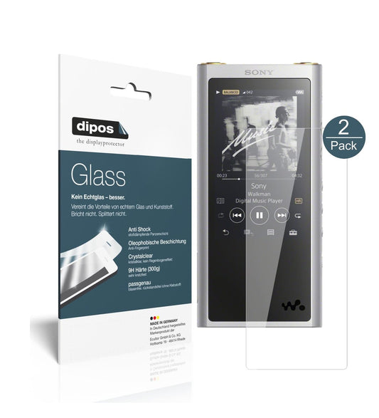 2x 9H Schutzfolie für Sony NW-ZX300 (MP3-Player) Panzerfolie
