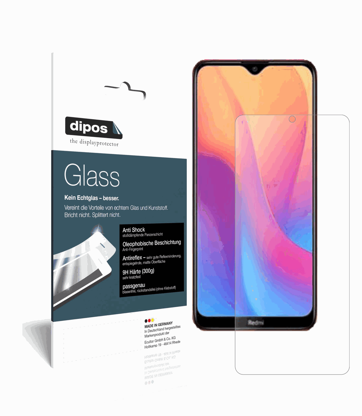 2x 9H Schutzfolie matt für Xiaomi Redmi 9C Panzerfolie