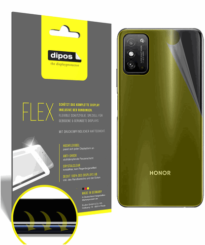 3x 3D Full Cover Schutzfolie für Honor X10 Max Rückseite