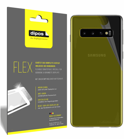 3x 3D Full Cover Schutzfolie für Samsung Galaxy S10 Plus Rückseite