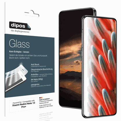 2x 9H Schutzfolie matt für Xiaomi Redmi Note 12 Pro+ Panzerfolie
