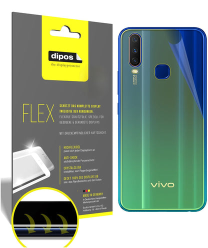 3x 3D Full Cover Schutzfolie für Vivo Y11 (2019) Rückseite