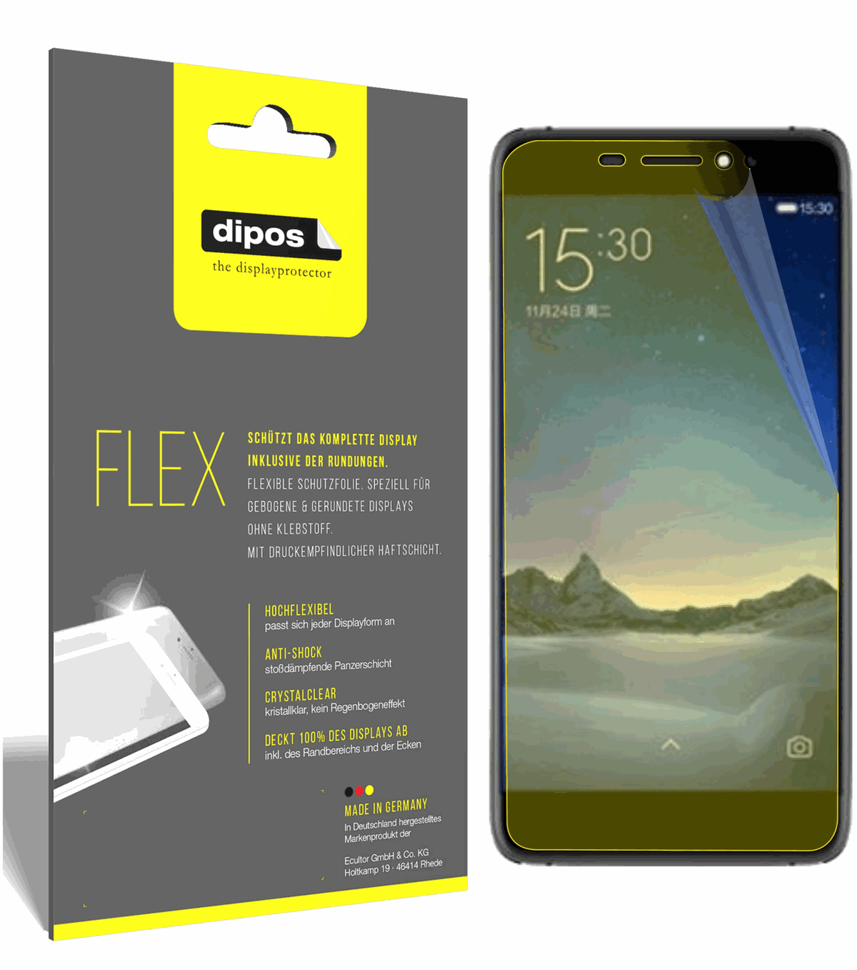 3x 3D Full Cover Schutzfolie für Ulefone S8 Pro