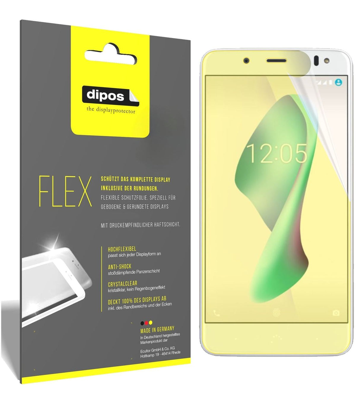 2x 3D Full Cover Schutzfolie für BQ Aquaris VS Plus