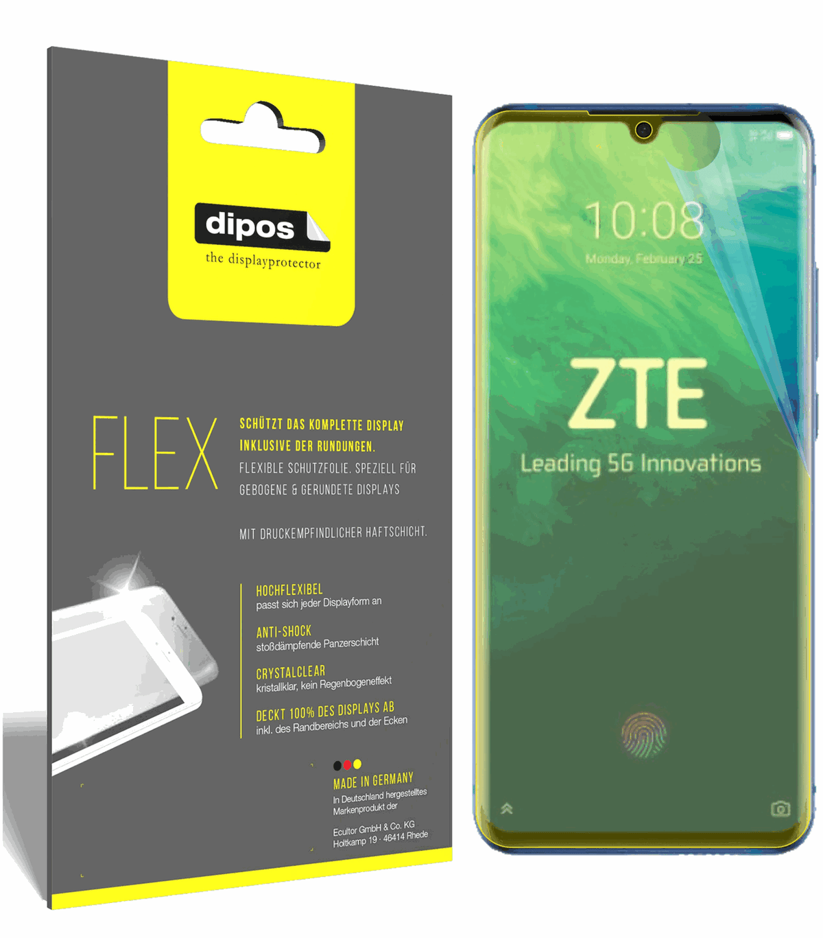 3x 3D Full Cover Schutzfolie für Axon 10 Pro