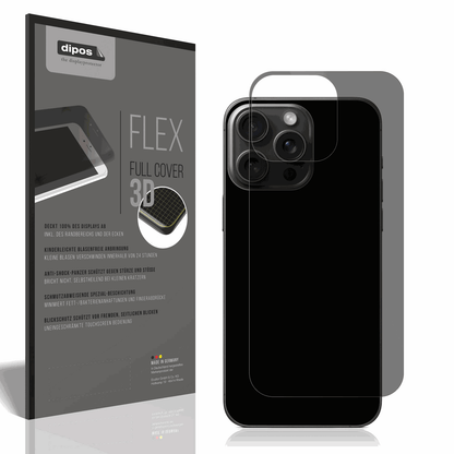 Full Cover Privacy Blickschutzfolie für Apple iPhone 15 Pro Max Rückseite