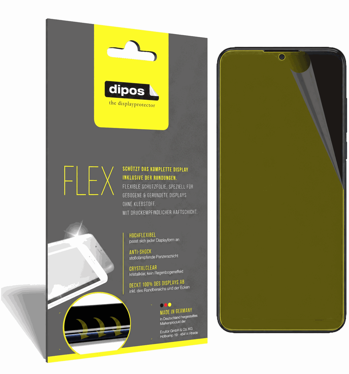 2x 3D Full Cover Schutzfolie für TCL 305