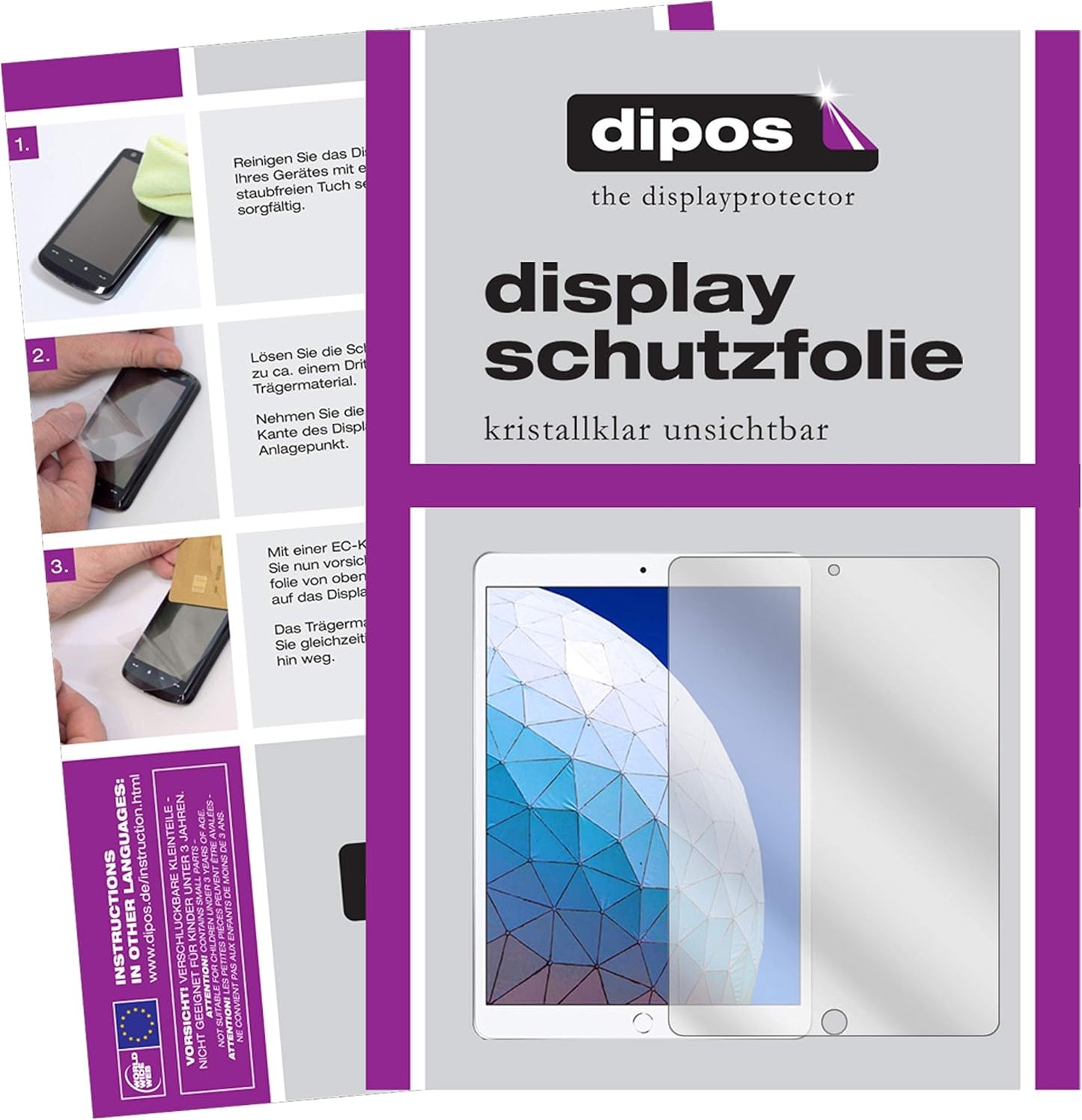 Displayschutzfolie passend für Apple iPad Air 2019 (3.Gen) A2152