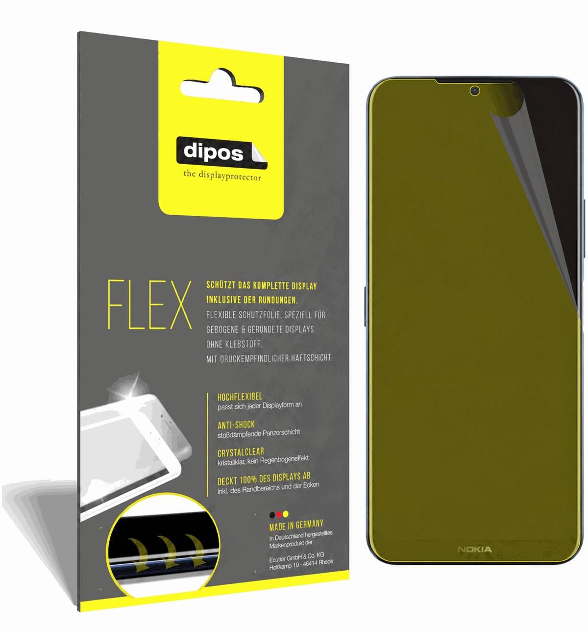 2x 3D Full Cover Schutzfolie für Nokia G50