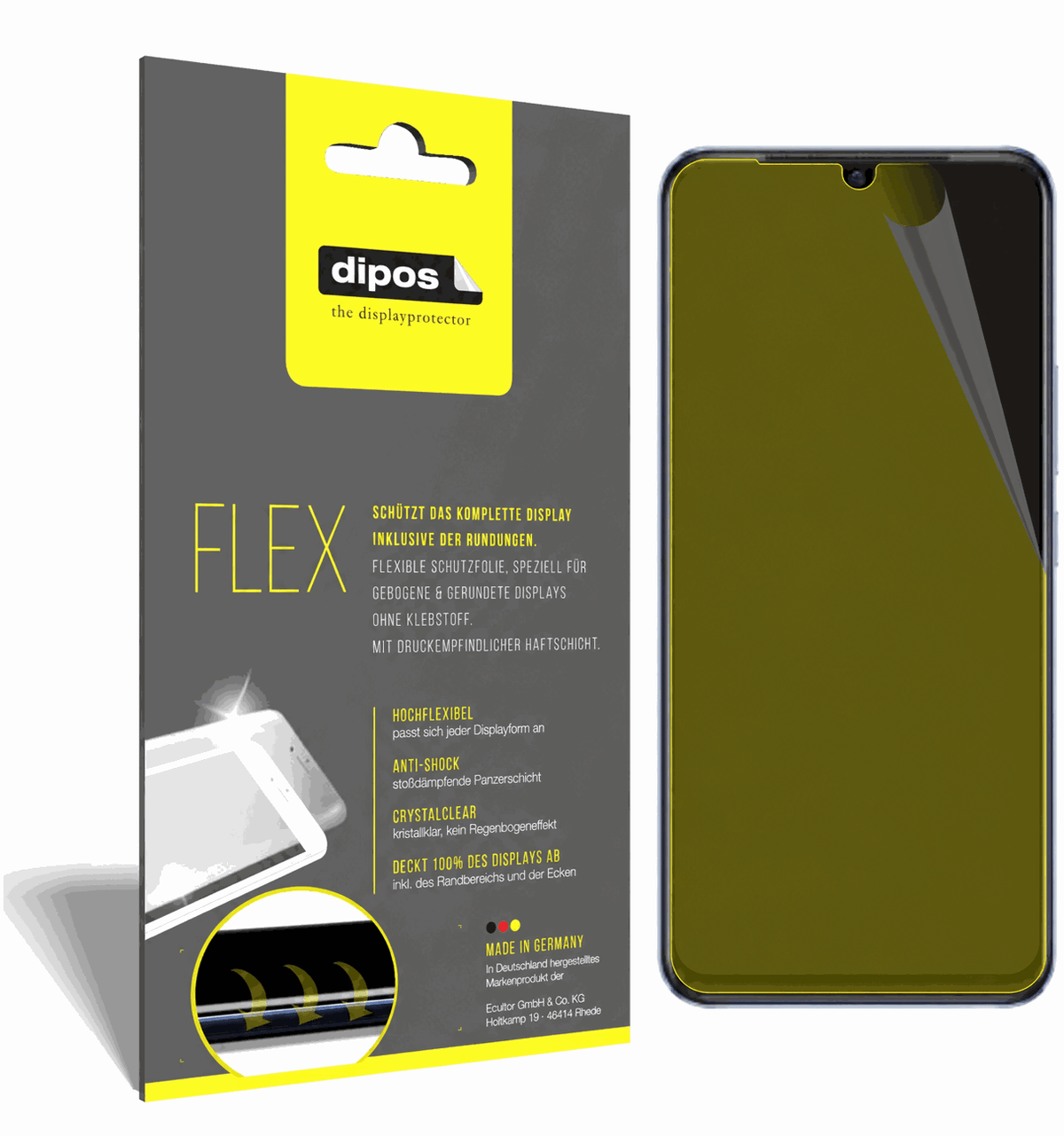 2x 3D Full Cover Schutzfolie für Vivo V23e 5G