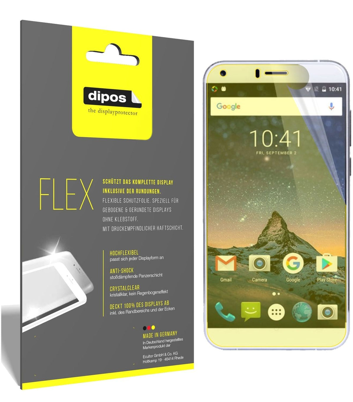 2x 3D Full Cover Schutzfolie für Cubot Manito