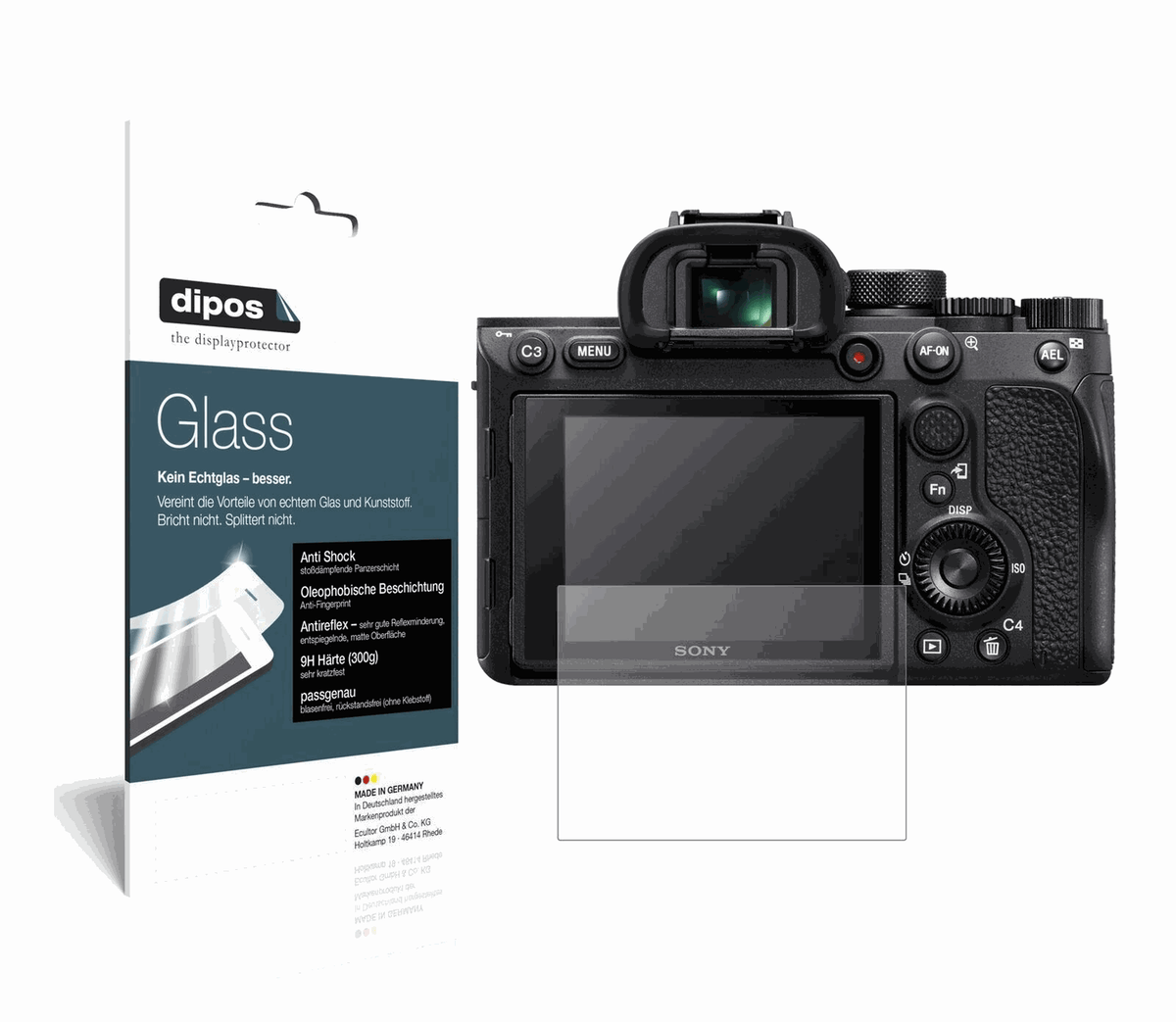 1x 9H Schutzfolie matt für Sony A7R IV Panzerfolie