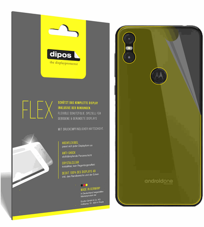 3x 3D Full Cover Schutzfolie für Motorola One Rückseite