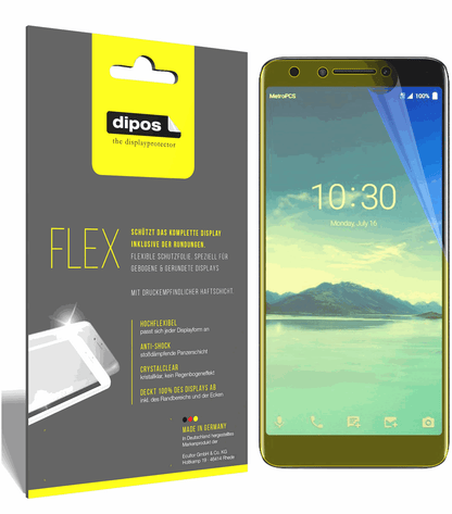 3x 3D Full Cover Schutzfolie für Alcatel 7