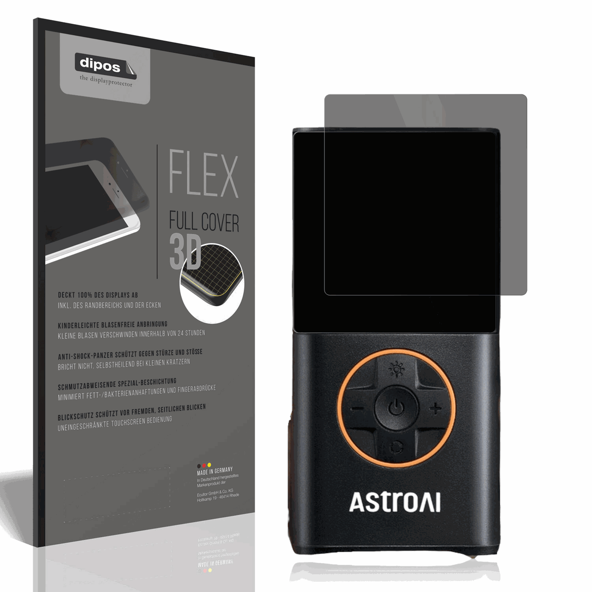 Full Cover Privacy Blickschutzfolie für AstroAi Kabellose Luftpumpe