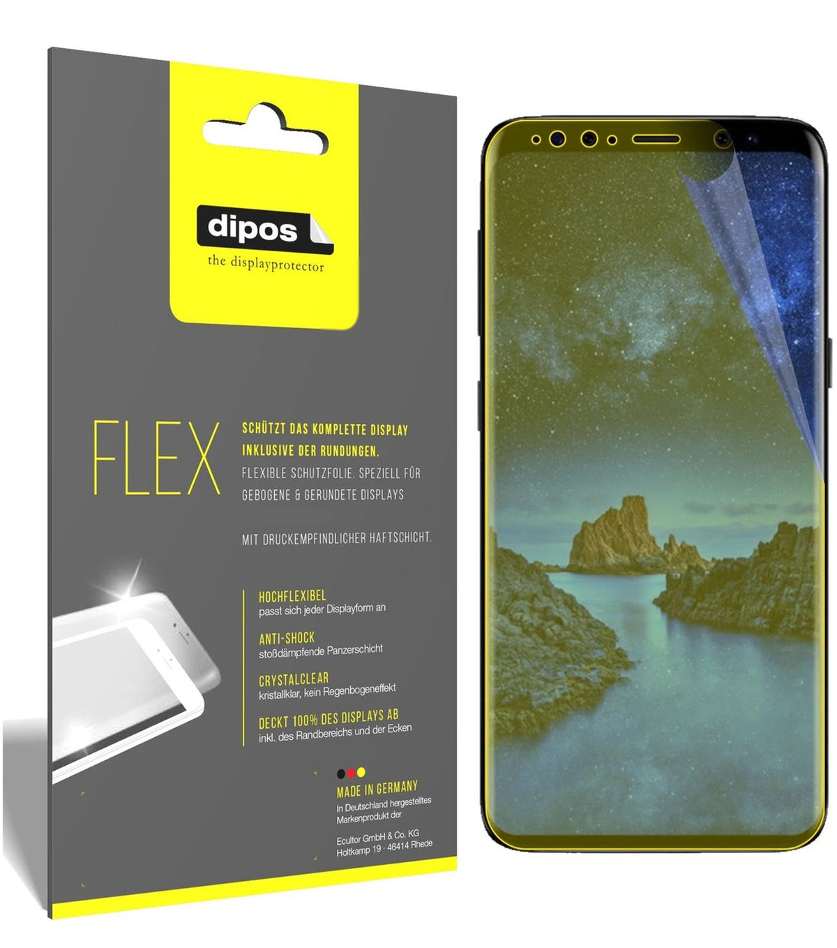 2x 3D Full Cover Schutzfolie für Samsung Galaxy S9