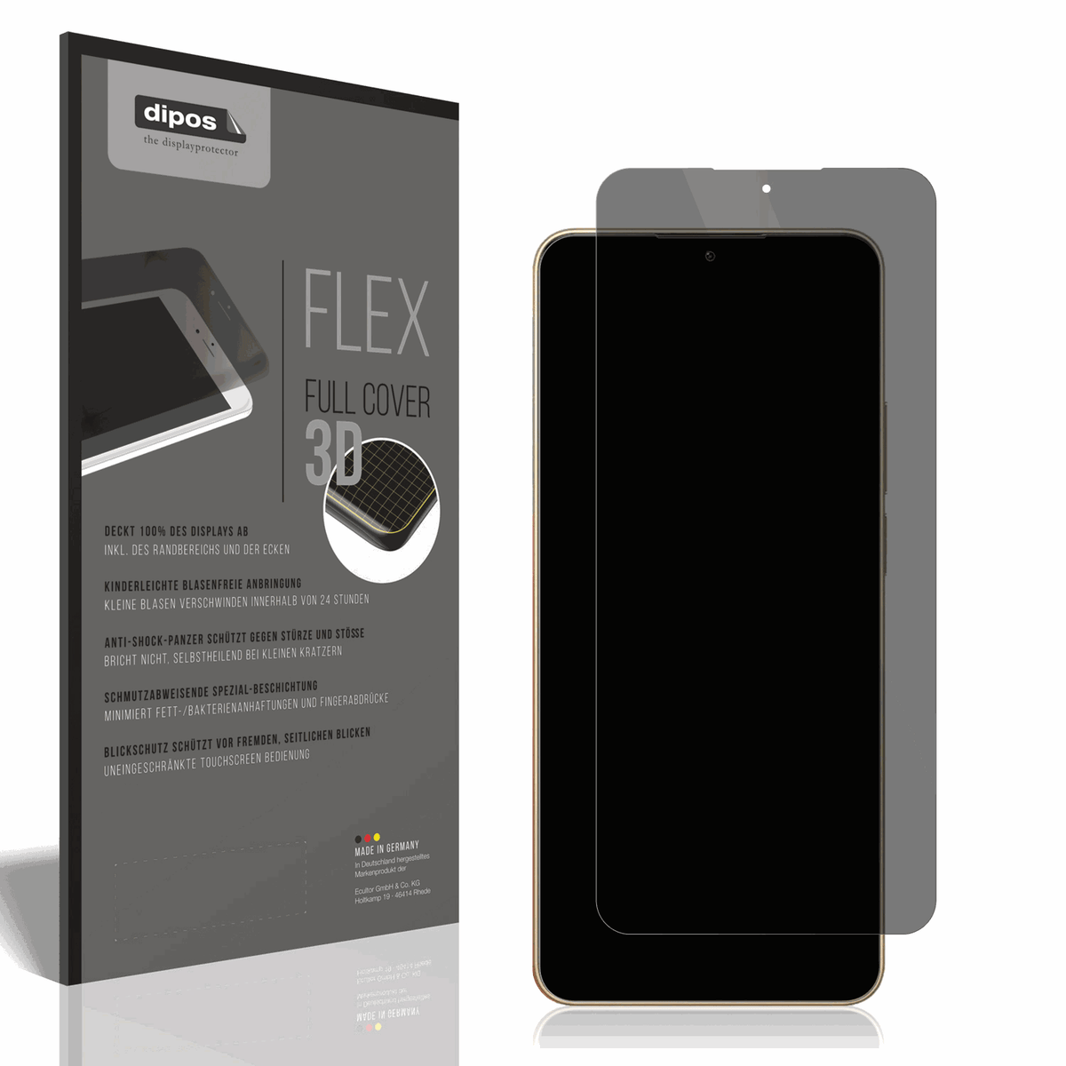 Full Cover Privacy Blickschutzfolie für Meizu Note 22